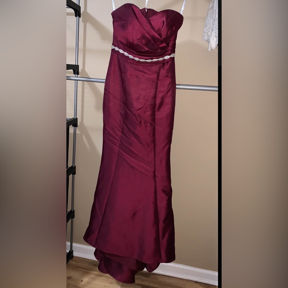 Elegant Burgundy Gown